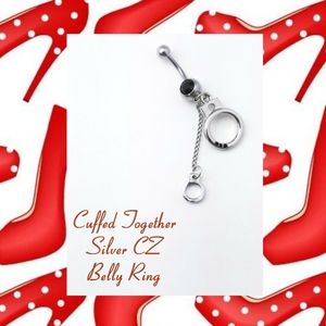 5/$10 | "Cuffed Together" Dangle Belly Ring